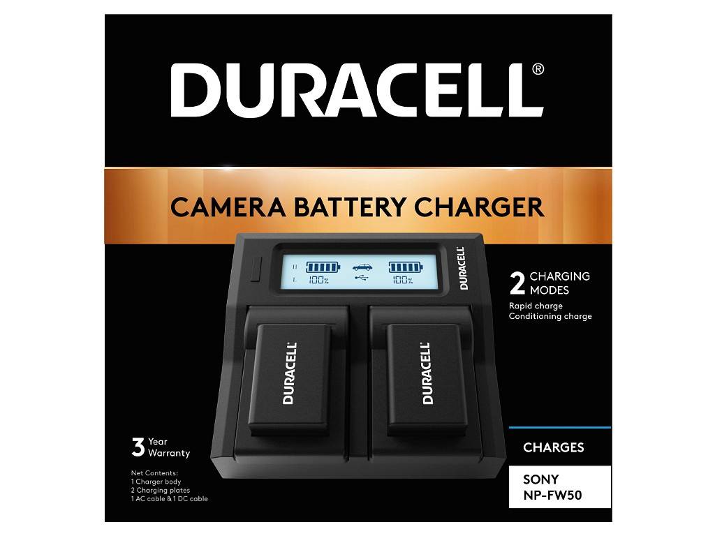 Duracell DRS6120 - Sony NP-FW50 - 8.4 V - 8,4 V - 111 mm - 125 mm - 40 mm