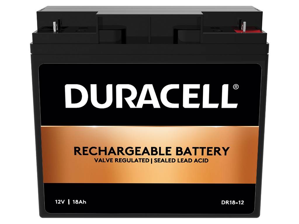 Duracell DR18-12 - Plombierte Bleisäure (VRLA) - 12 V - Schwarz - 18 Ah - 18000 mAh - 216 Wh