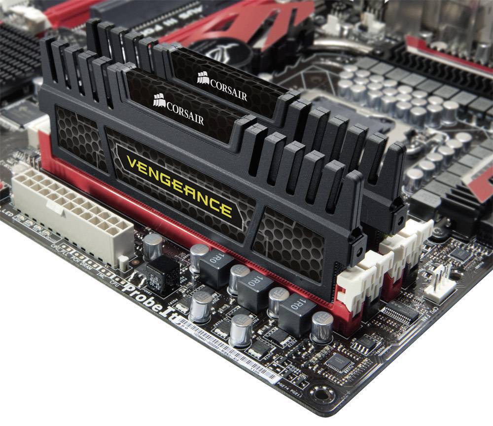 Corsair PC-Arbeitsspeicher Kit Vengeance CMZ4GX3M2A1600C9 4 GB 2 x 2 GB DDR3-RAM 1600 MHz CL9 9-9-24