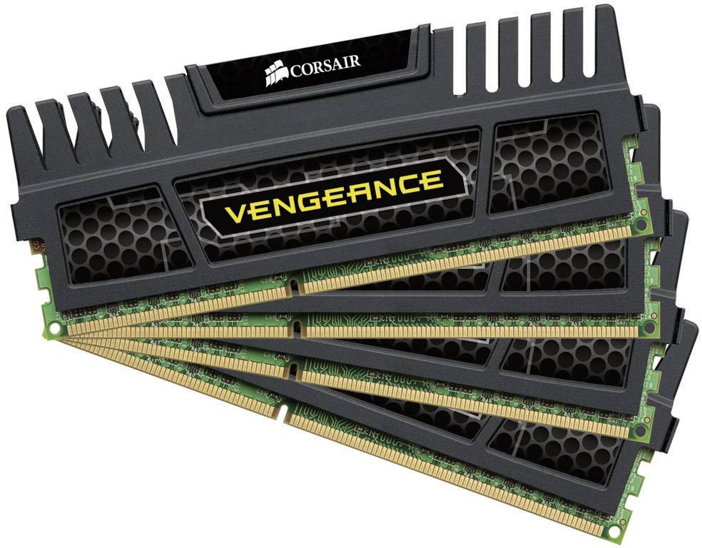 Corsair Vengeance® PC-Arbeitsspeicher Kit DDR3 32GB 4 x 8GB Non-ECC 1600MHz CL10 10-10-27 CMZ32GX3M4X1600C10