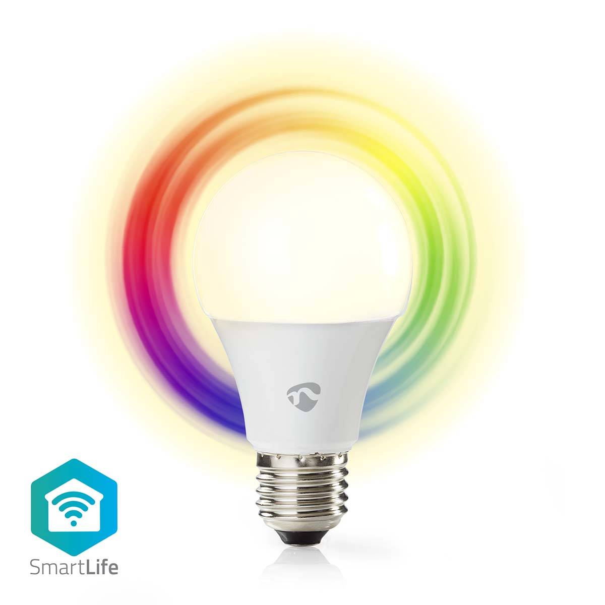 Nedis SmartLife Vollfärbige LED-Lampe | WIFILRC10E27 | Weiss