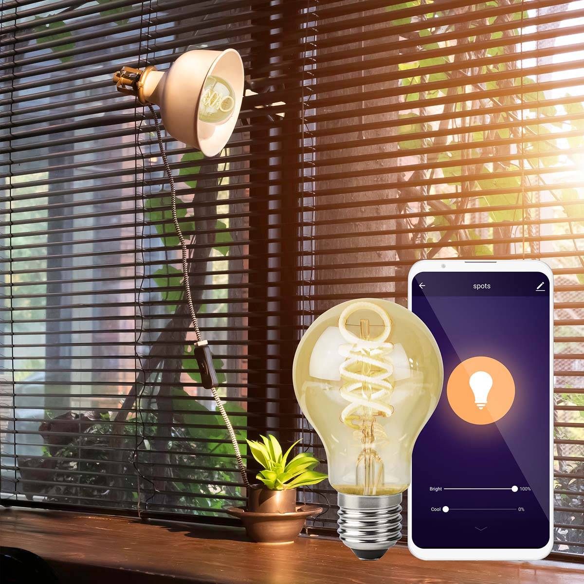 Nedis SmartLife LED Filament Lampe | WIFILRT10A60 | Weiss