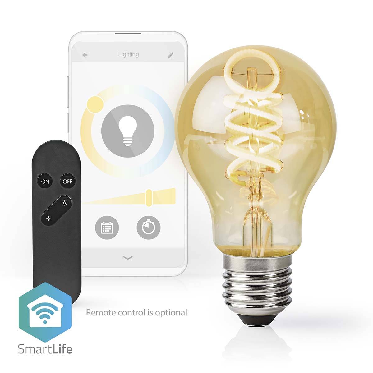 Nedis SmartLife LED Filament Lampe | WIFILRT10A60 | Weiss