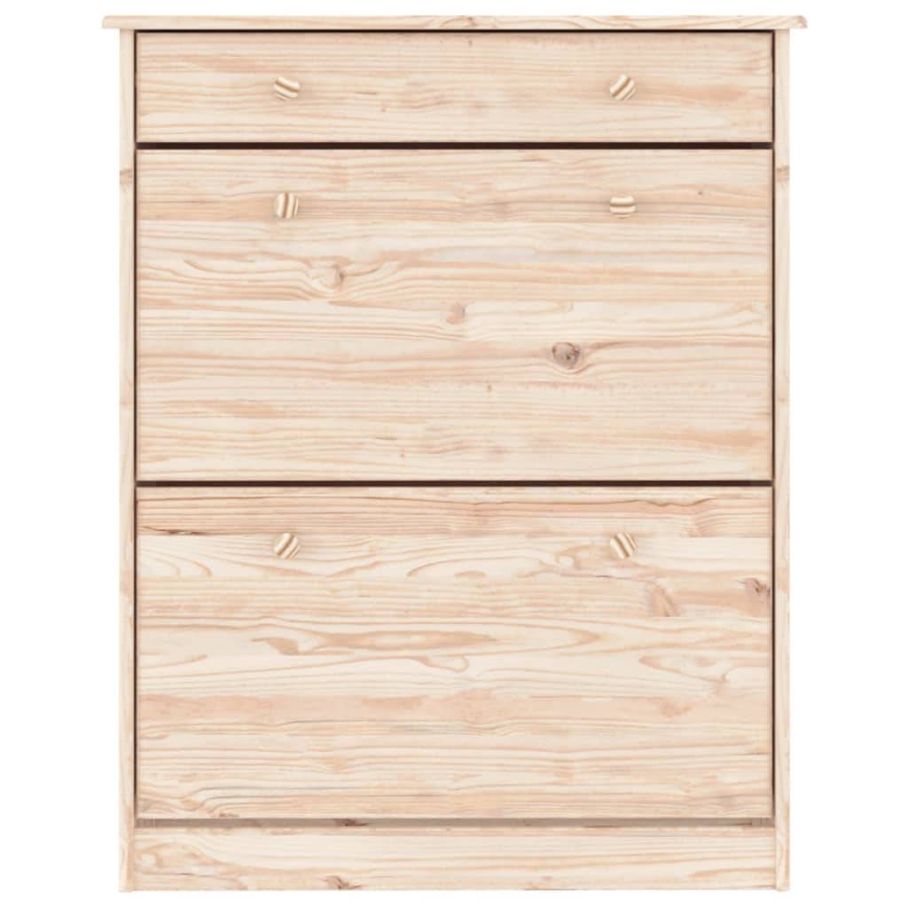 vidaXL Schuhschrank ALTA 77x35x96 cm Massivholz Kiefer