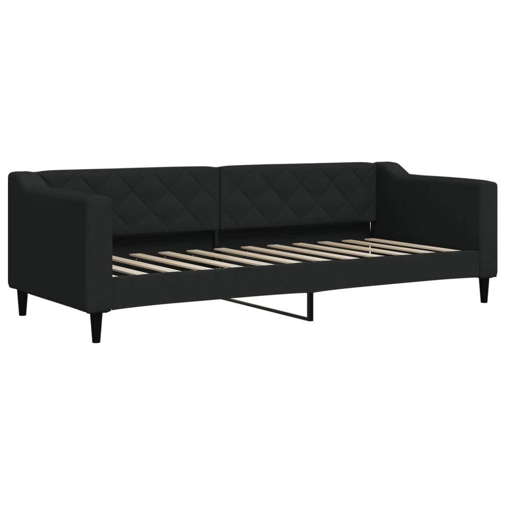 vidaXL Tagesbett Schwarz 80x200 cm Stoff