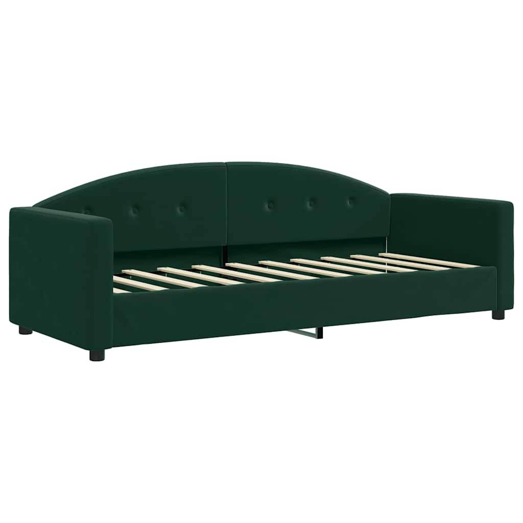 vidaXL Tagesbett Dunkelgrün 80x200 cm Samt