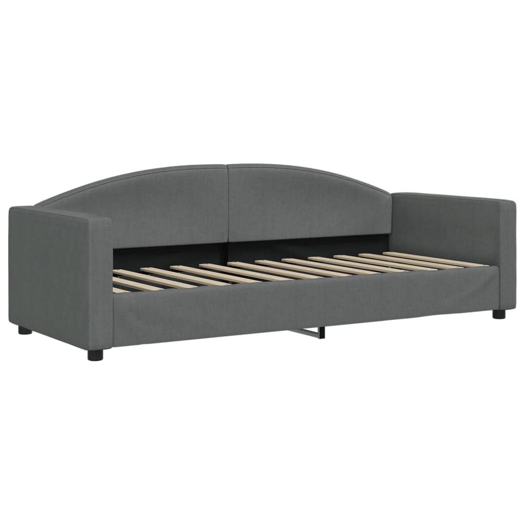 vidaXL Tagesbett Dunkelgrau 80x200 cm Stoff