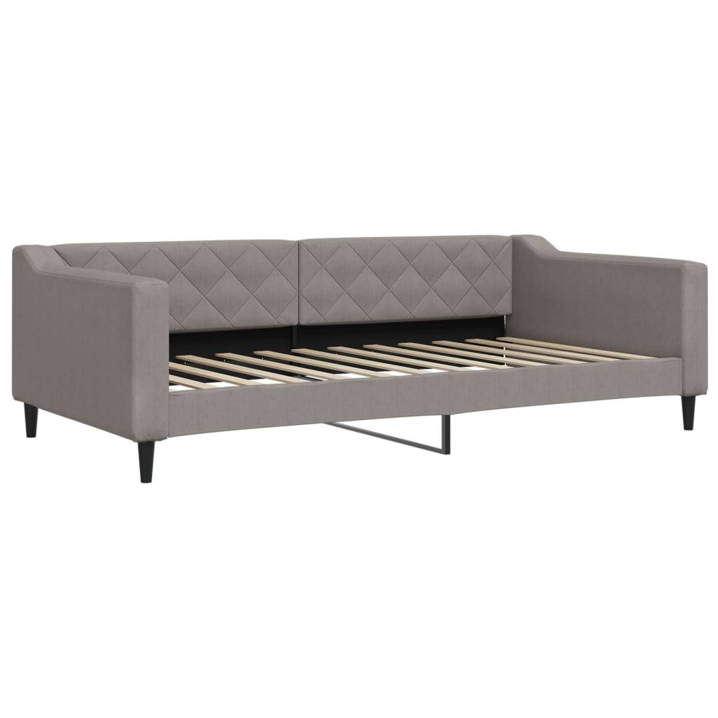 vidaXL Tagesbett Taupe 100x200 cm Stoff