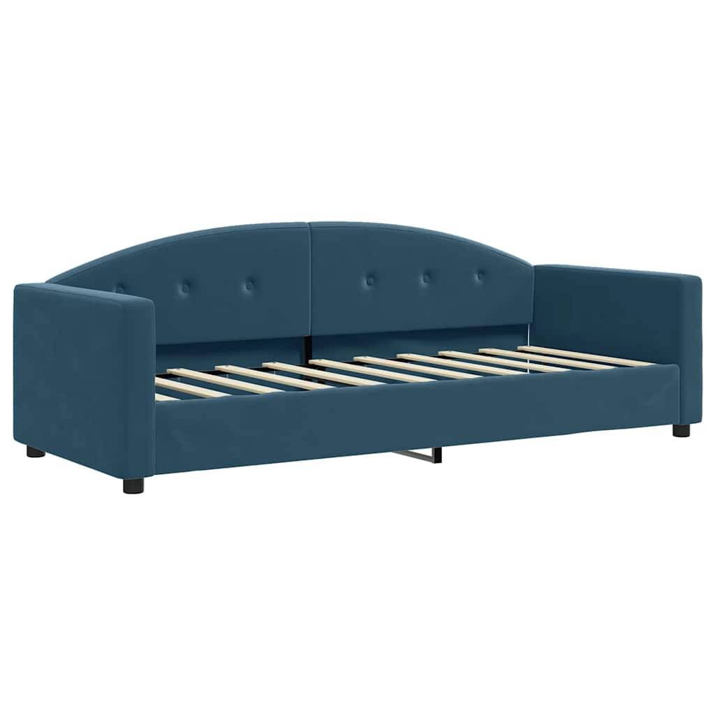 vidaXL Tagesbett Blau 80x200 cm Samt