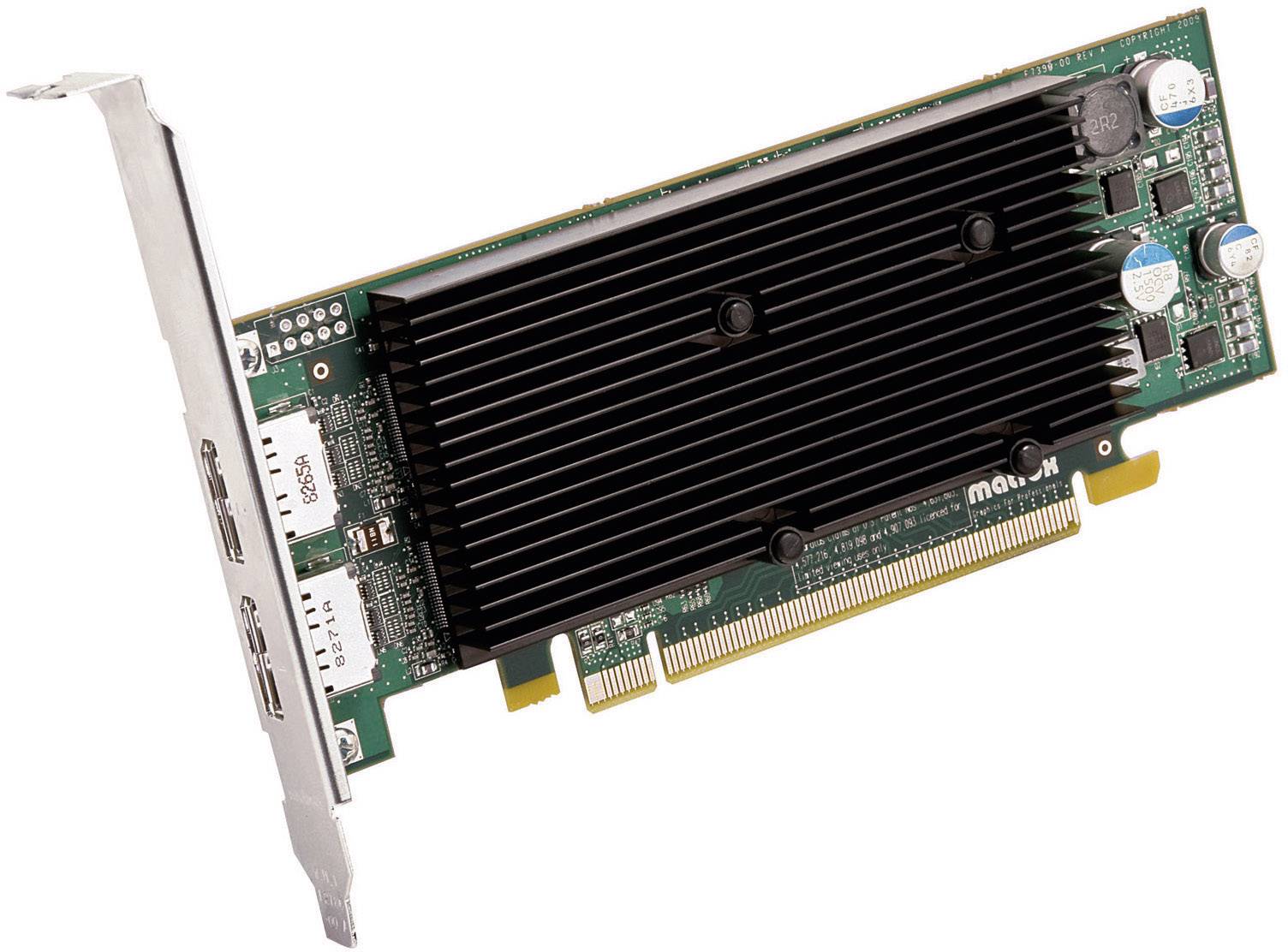 Matrox Workstation-Grafikkarte M9128 1024 MB DDR2-RAM PCIe x16 DisplayPort Low Profile, Passiv gekühlt