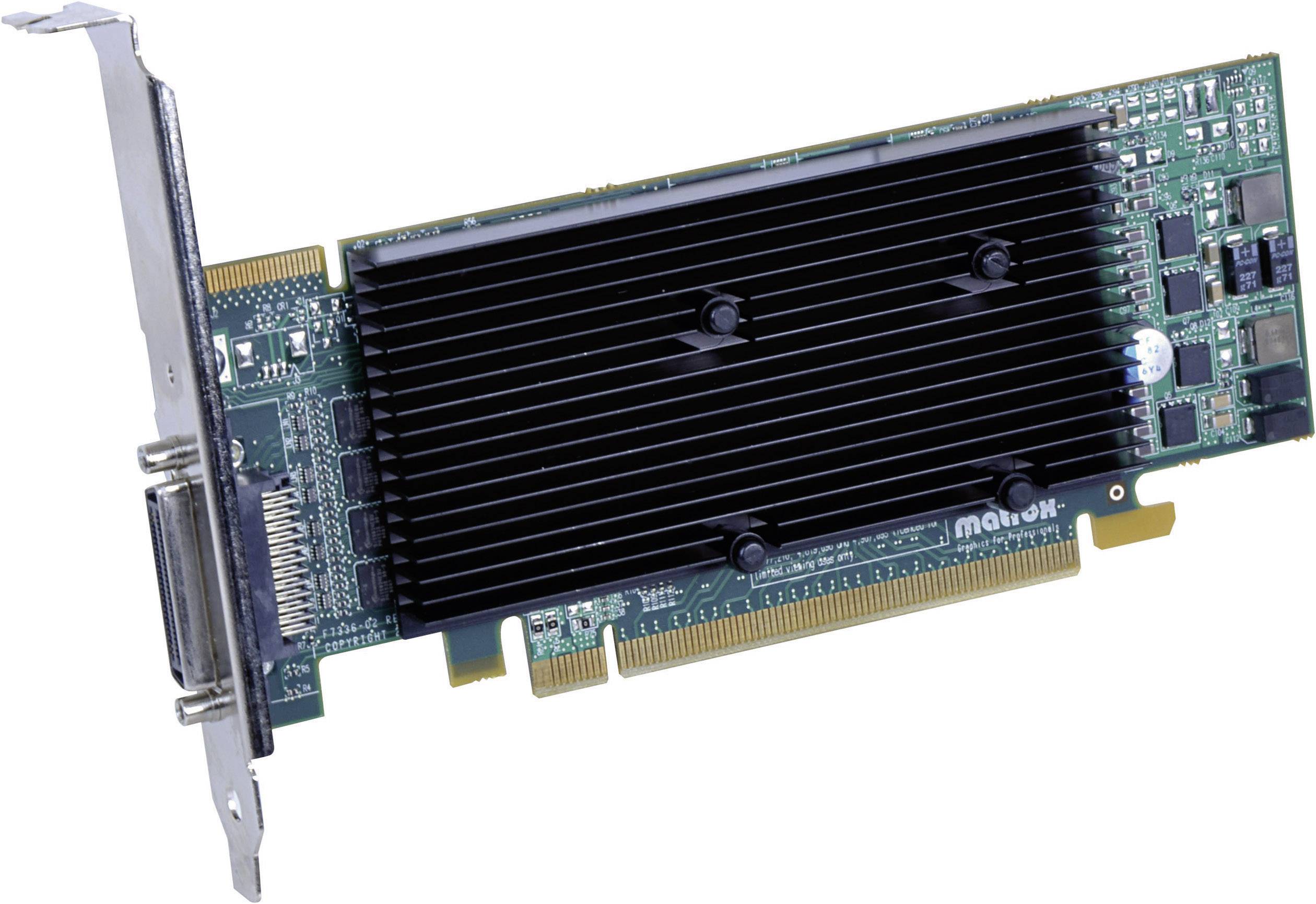 Matrox Workstation-Grafikkarte M9140 512 MB DDR2-RAM PCIe x16 DVI Low Profile, Passiv gekühlt