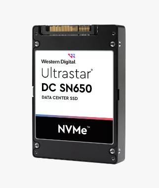 WD DC SN650 U.3 15MM 15360 GB PCIe BICS5 ISE Solid State Disk 15.360 Intern