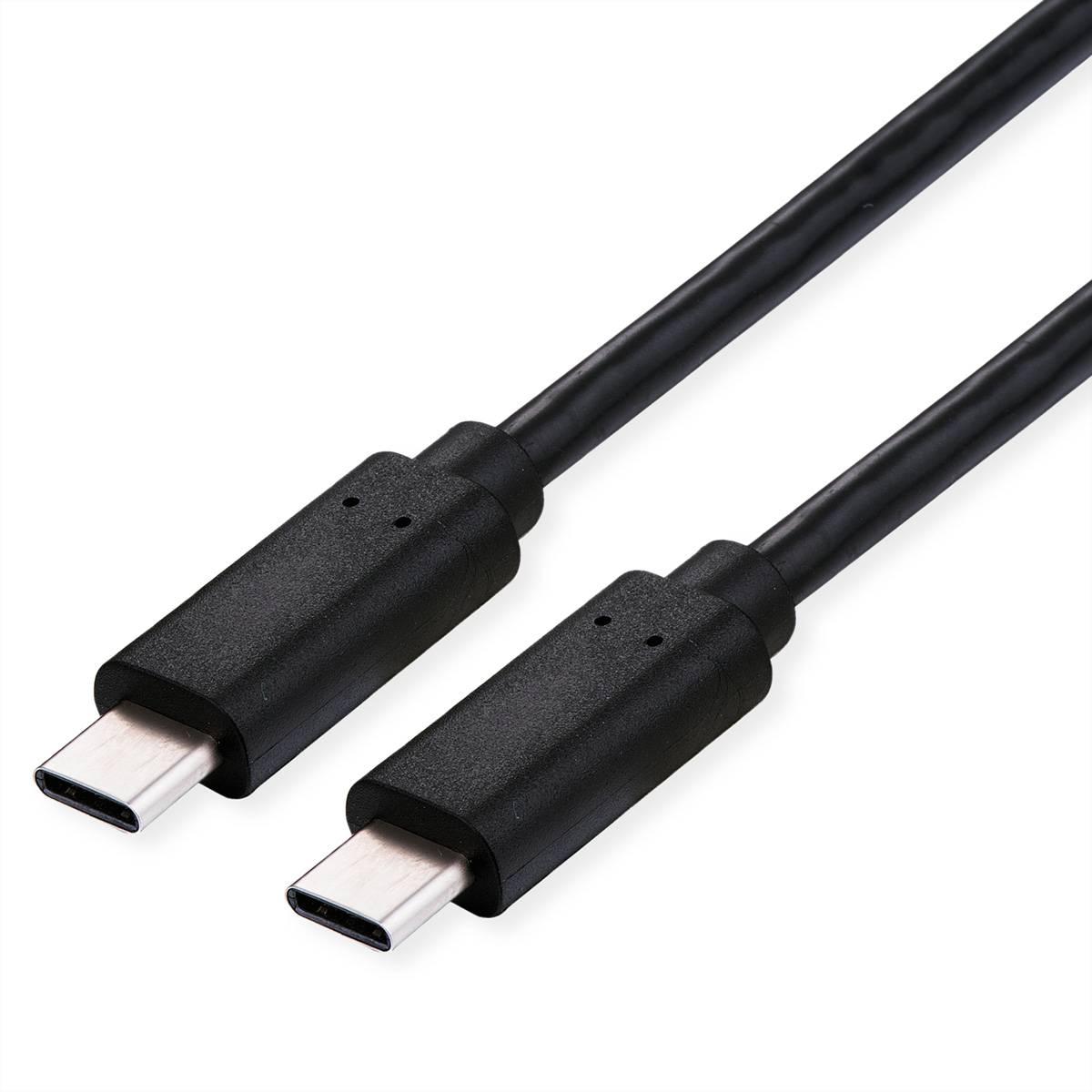 ROLINE USB4 Gen3x2 Kabel, C–C, ST/ST, 40Gbit/s, 240W, schwarz, 0,8 m
