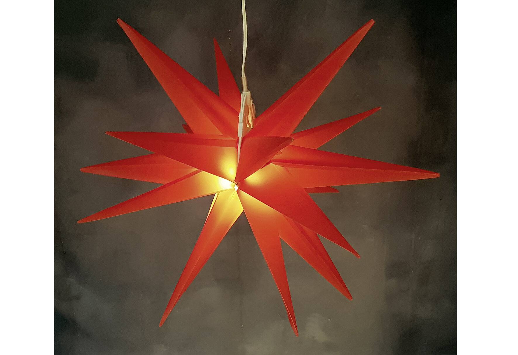 F-H-S Stern LED Kunststoff Ø25cm rot IP44 Batterie