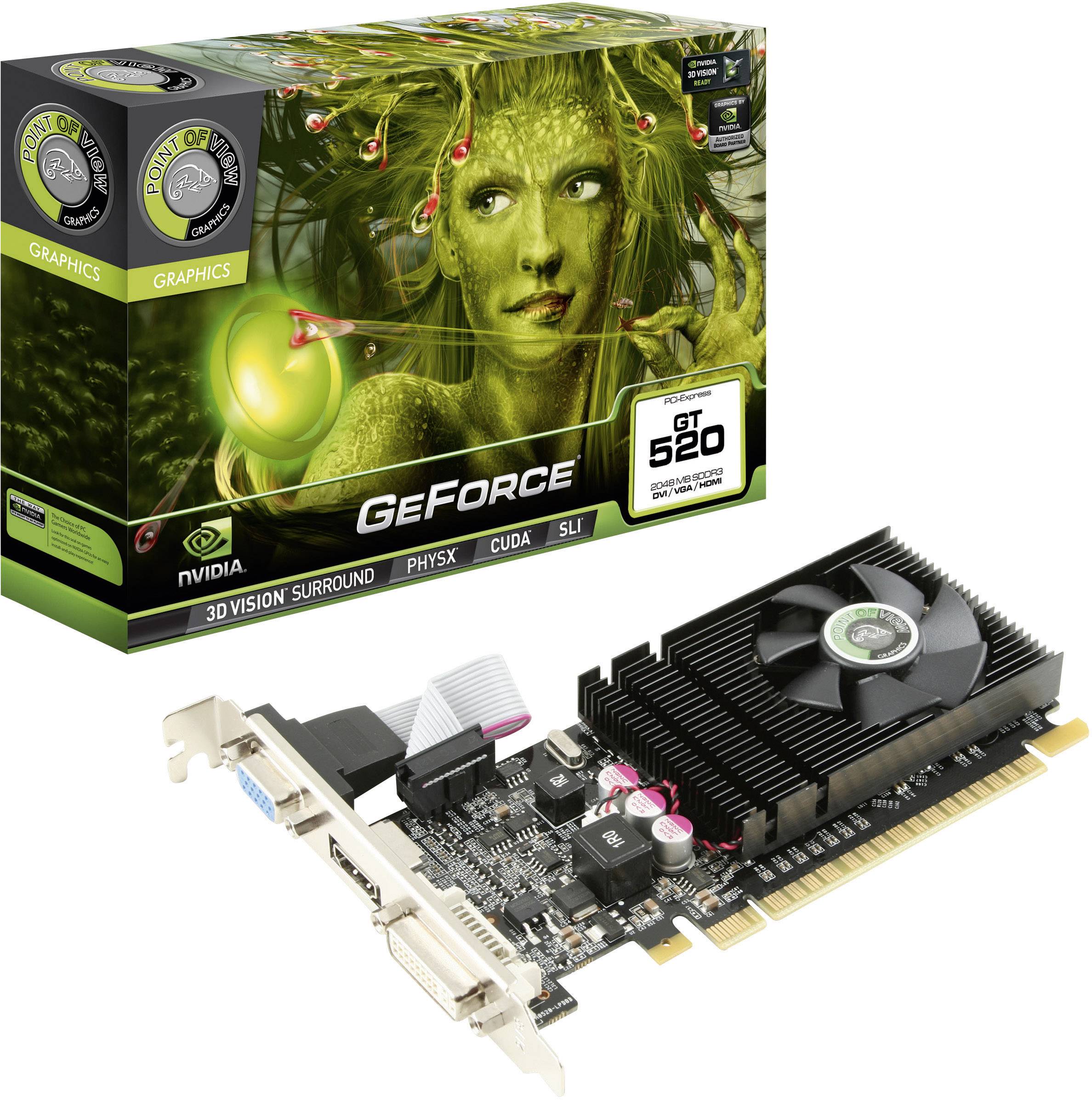 POV GT520 2048MB GRAFIKKARTE PCIE