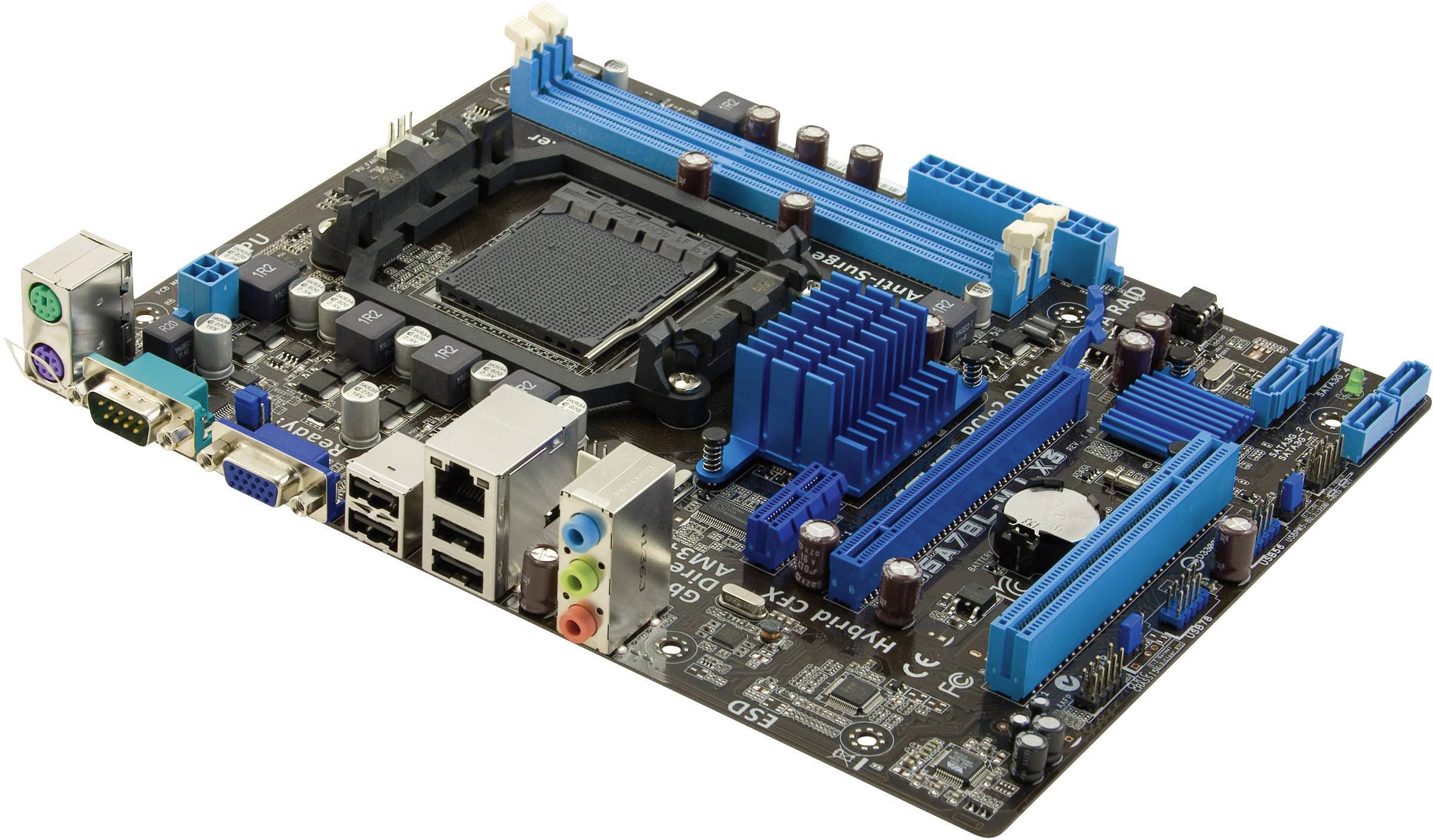 Asus M5A78L-M LX3 Mainboard Sockel (PC) AMD AM3+ Formfaktor (Details) Micro-ATX Mainboard-Chipsatz AMD® 760G