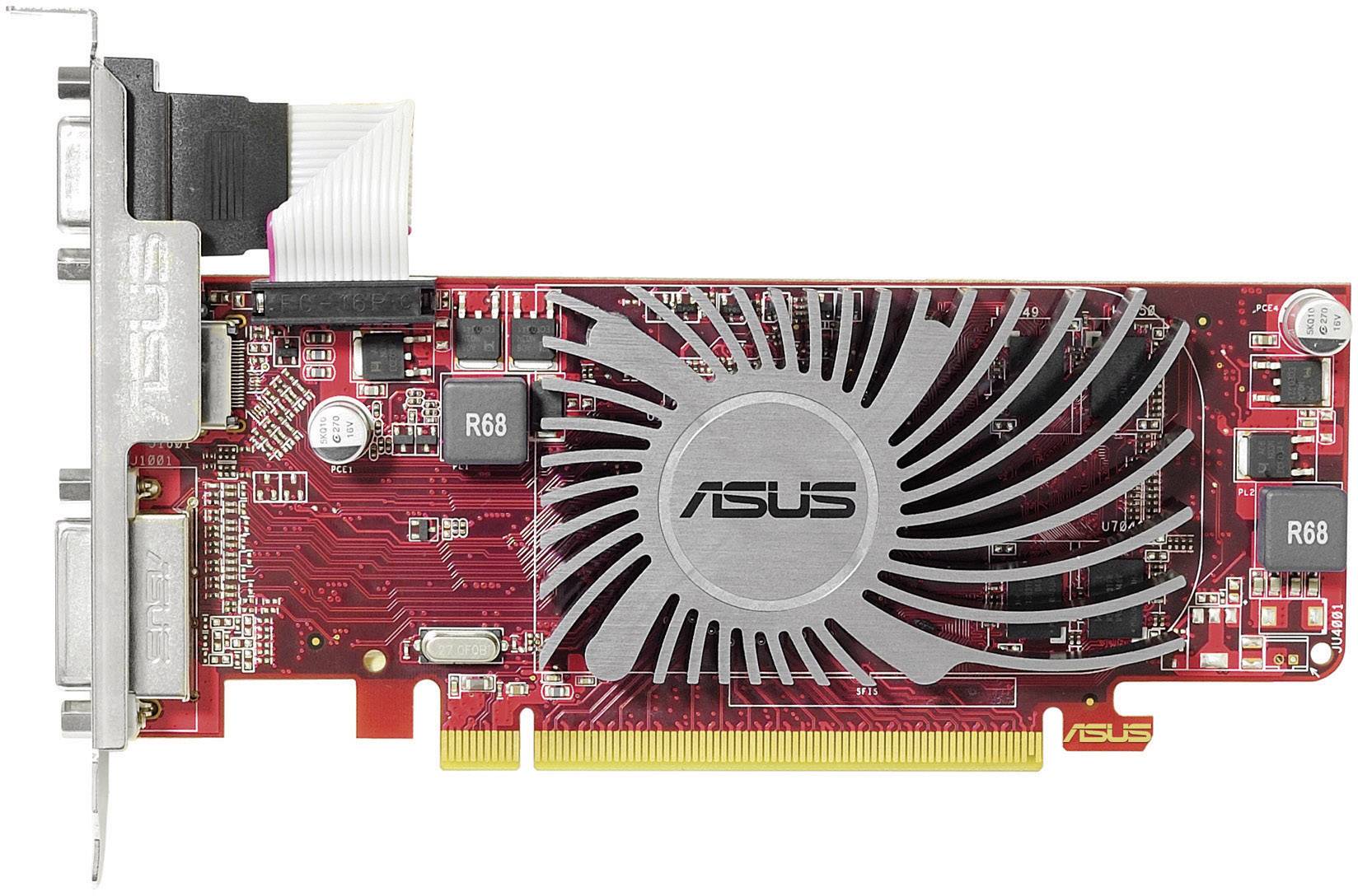 Asus Grafikkarte AMD Radeon HD6450 Silent 1 GB DDR3-RAM PCIe x16 DVI, VGA, HDMI® Passiv gekühlt