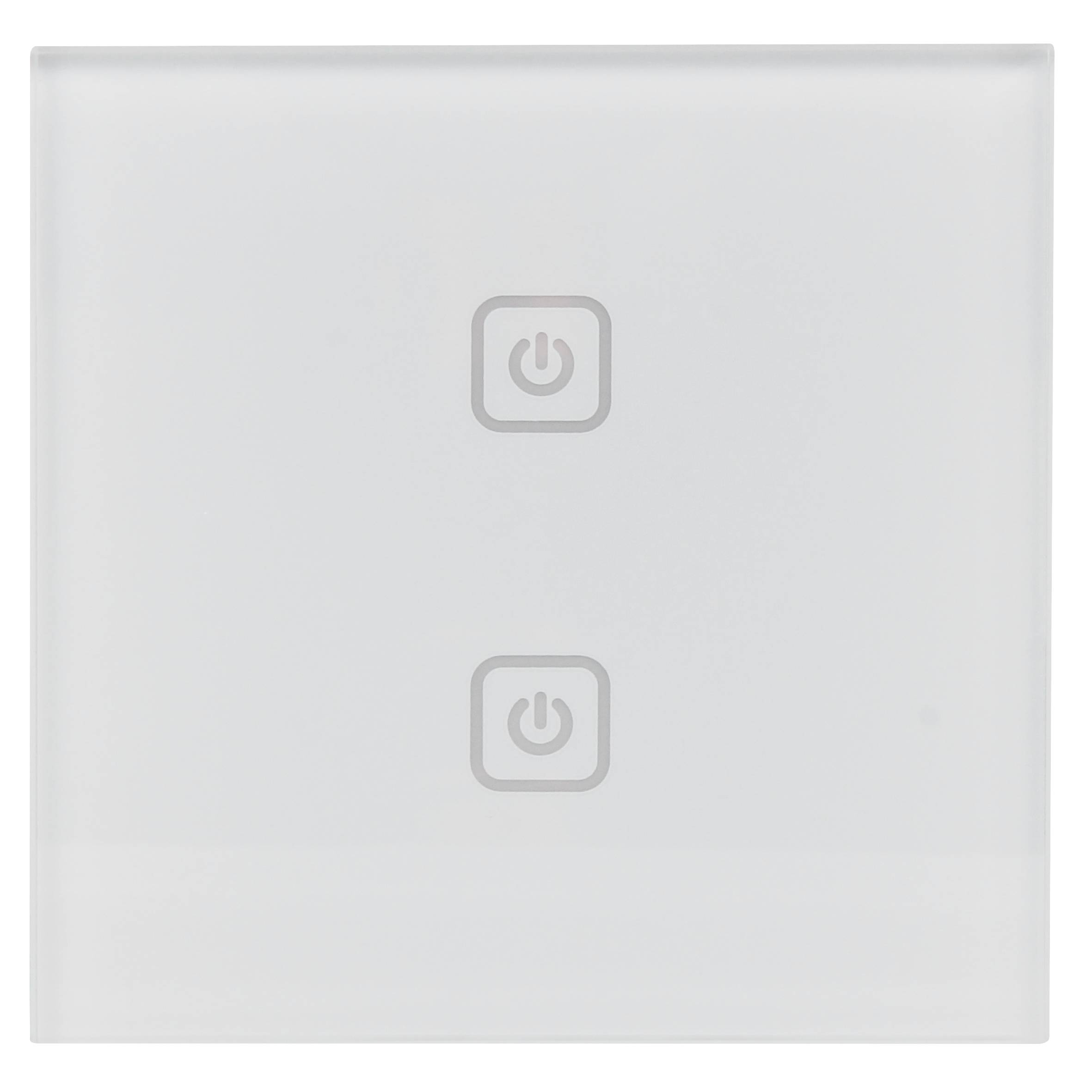 Touch Funk-Wandschalter McPower "Comfort" max. 100m, 2-Kanal