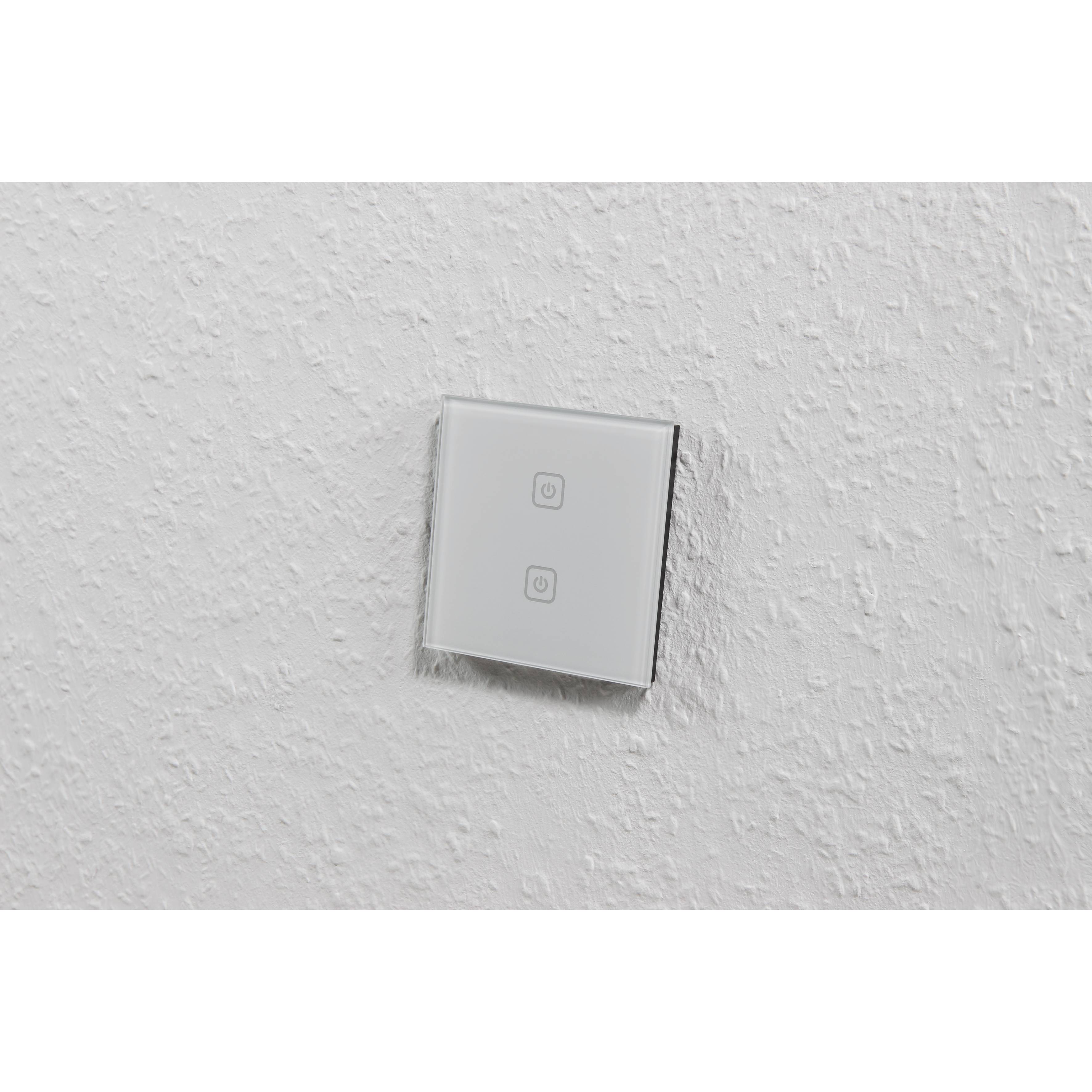 Touch Funk-Wandschalter McPower "Comfort" max. 100m, 2-Kanal