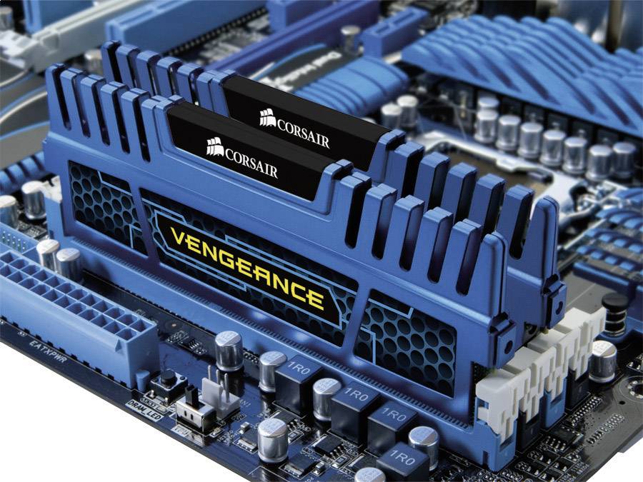Corsair Vengeance Blue PC-Arbeitsspeicher Kit 8 GB 2 x 4 GB 1600 MHz 240pin DIMM CL9 9-9-24 CMZ8GX3M2A1600C9B
