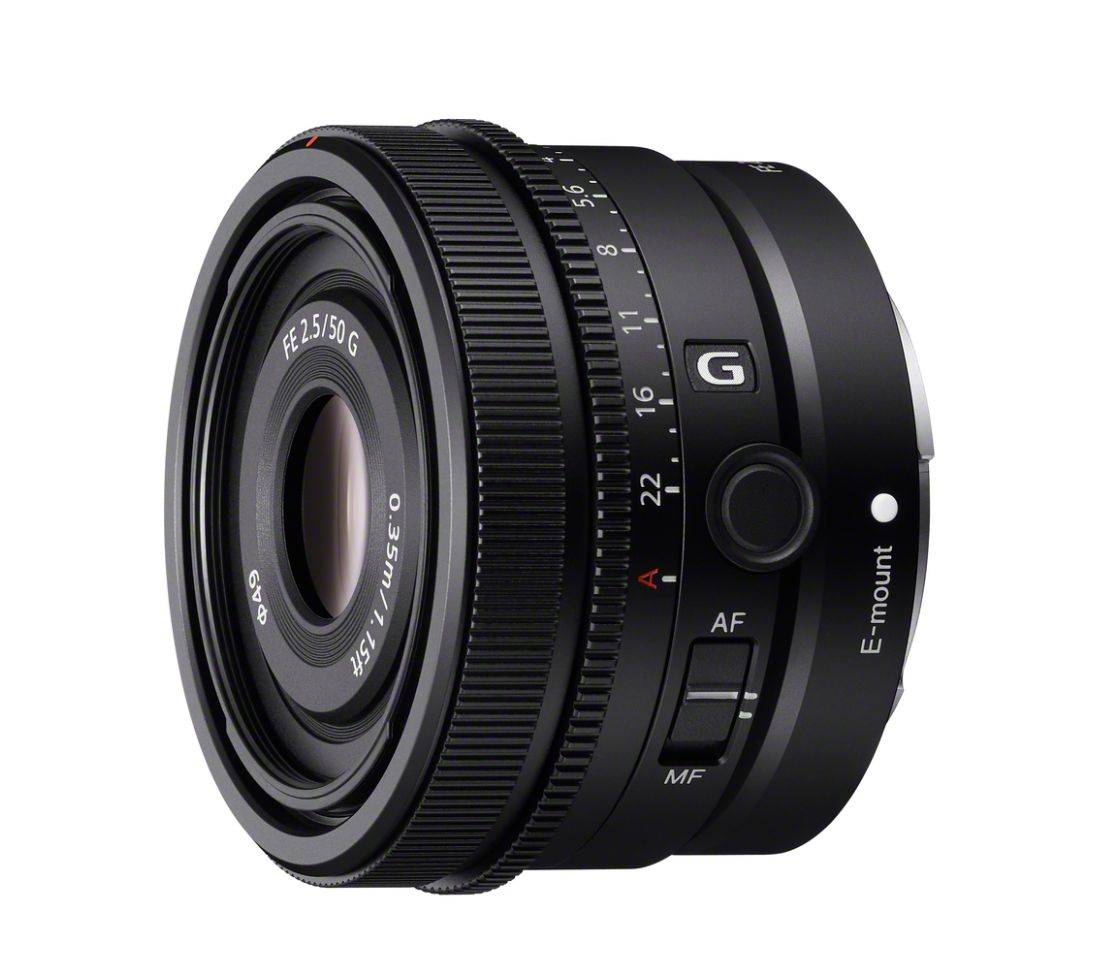 FE 50 mm F2.5 G, Standardzoomobjektiv, 9/9, 50 - 75 mm, E, Autofokus