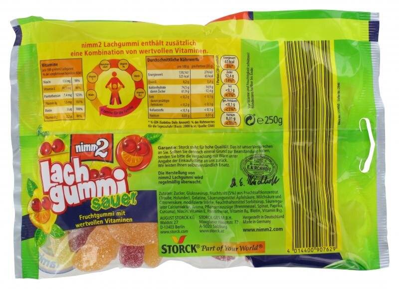 Nimm2 Lachgummi sauer Inhalt: 250 g