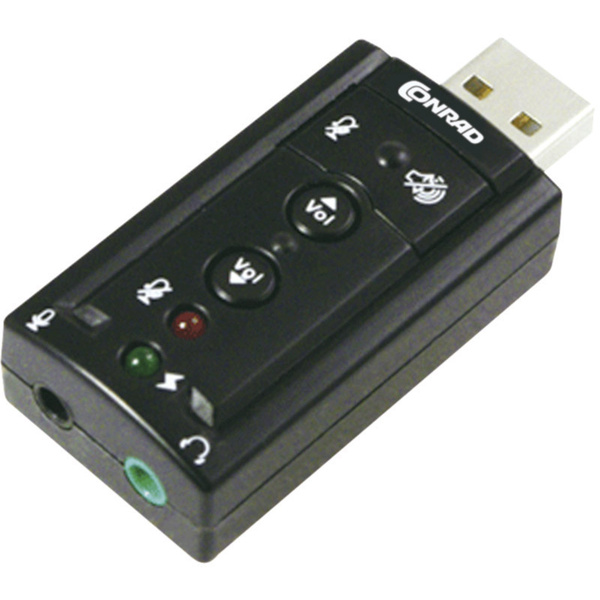 USB-Soundbox 7.1 Surround 7.1 Soundkarte, Extern externe Kopfhöreranschlüsse, externe Lautstärkenregelung