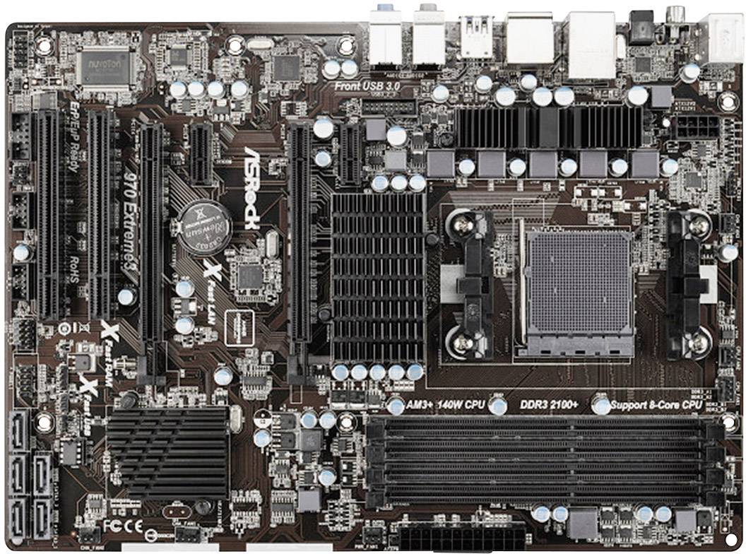 ASRock 970 Extreme3 Mainboard Sockel (PC) AMD AM3+ Formfaktor (Details) ATX Mainboard-Chipsatz AMD® 970