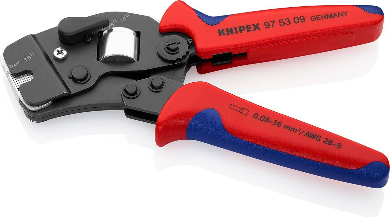 Knipex 0304475 Crimpzange Aderendhülsen 0.08 bis 16mm²