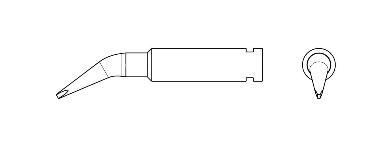 XH HX Lötspitze 0,8 x 0,4 mm