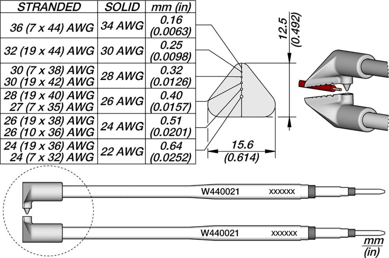 Lötspitze AWG 36 bis 24, W440021
