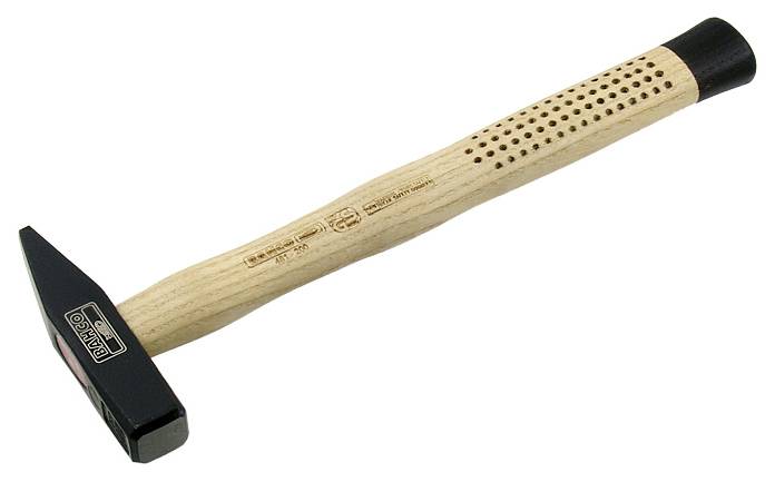 Schlosserhammer, Holzgriff, 260 g, 260 mm, Kopf 19 x 95 mm