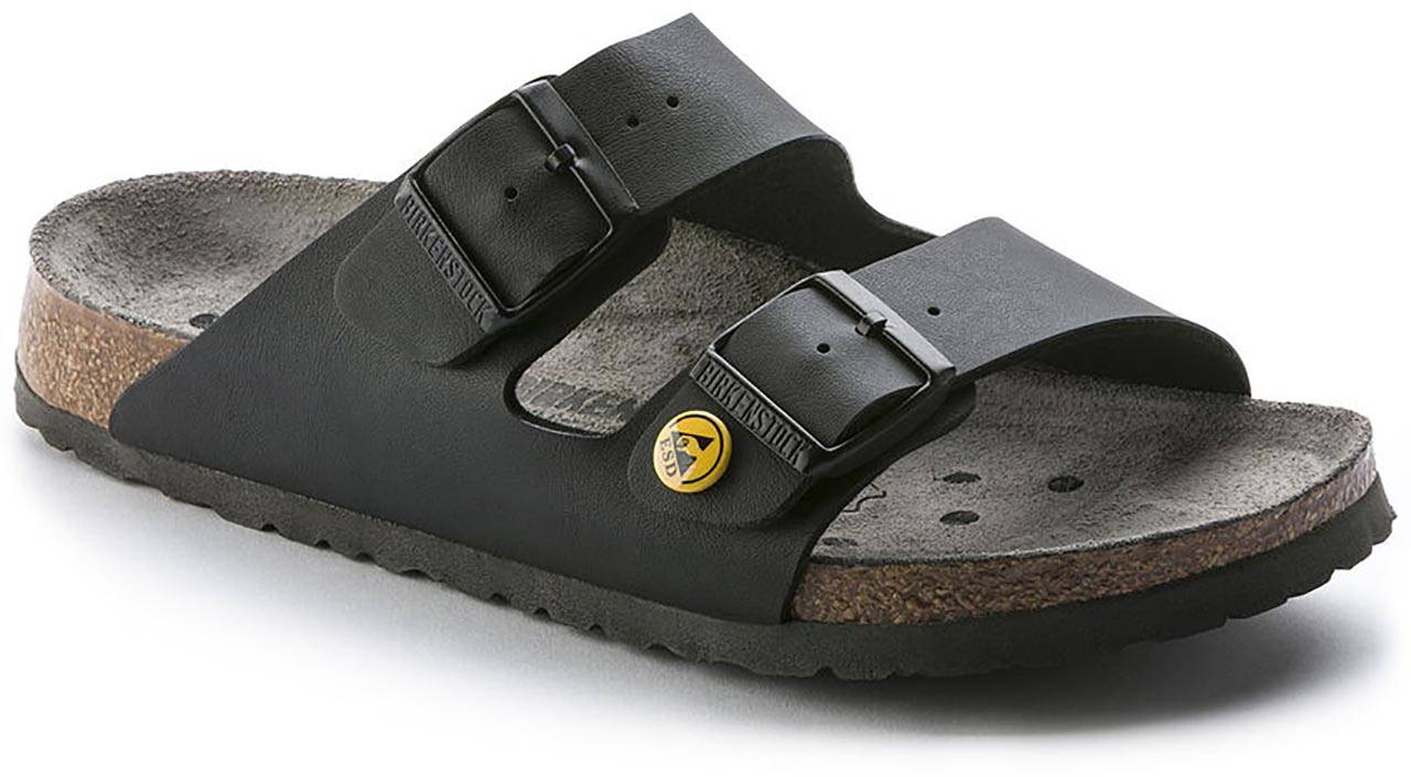 ESD Sandale ARIZONA ESD Birko-Flor 89428, schwarz, schmal, 42