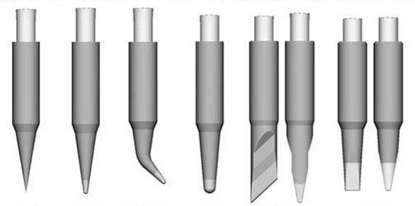 Entlötspitzen, für Nano-Lötkolben NT105-A und -Entlötpinzette NP105, 0011568