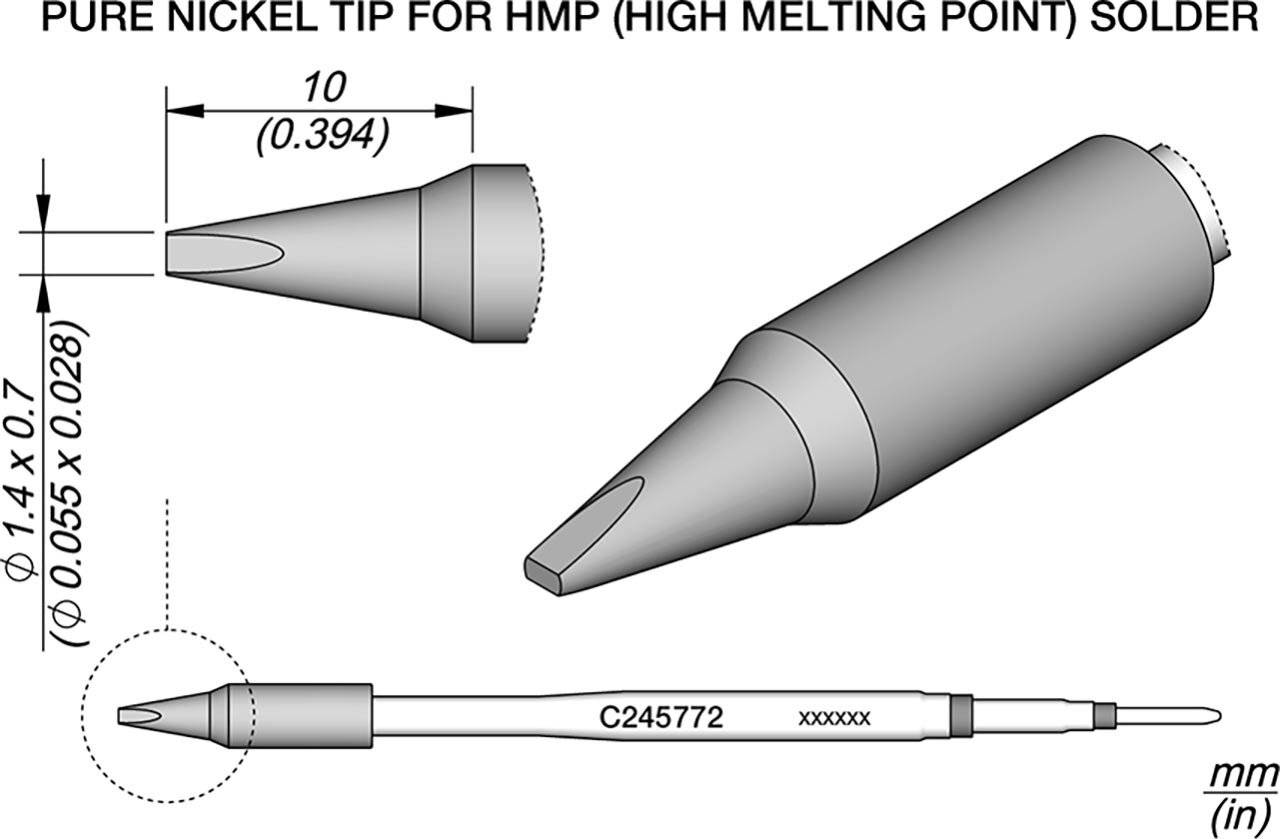 Spezial-Lötspitzen, für Lötkolben T245, C245772