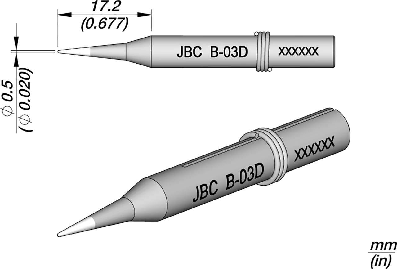 Lötspitze für 14S, CLASSIC-Serie, B03D