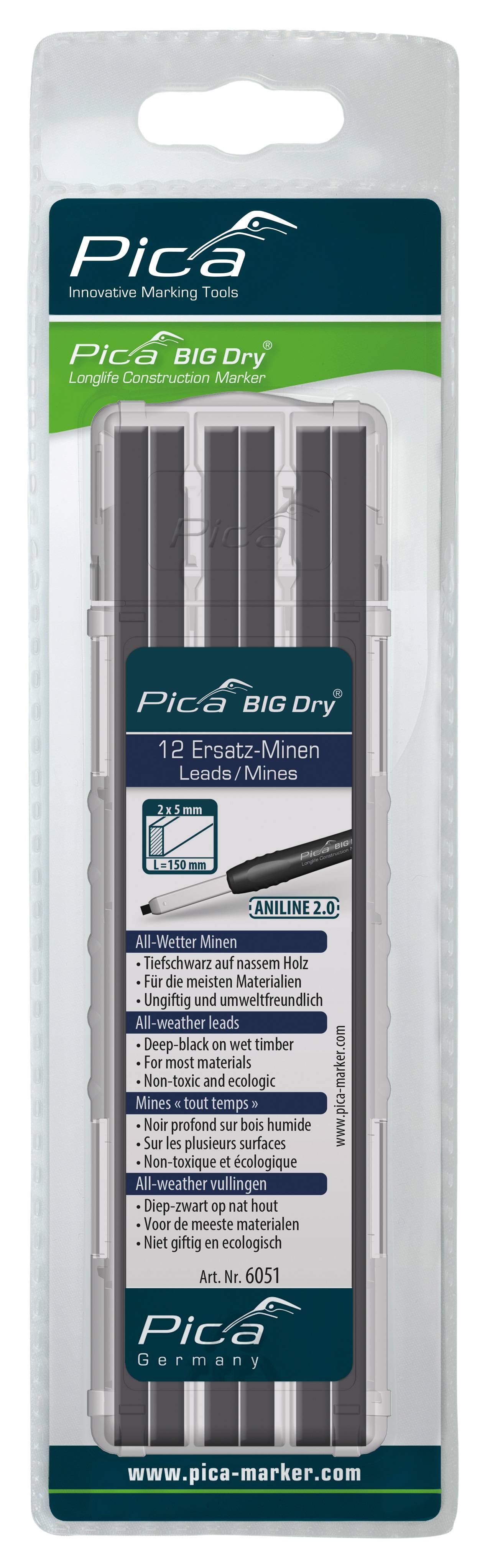 Pica BIG DRY Minen-Set ANILINE 2.0, SB Verpackung
