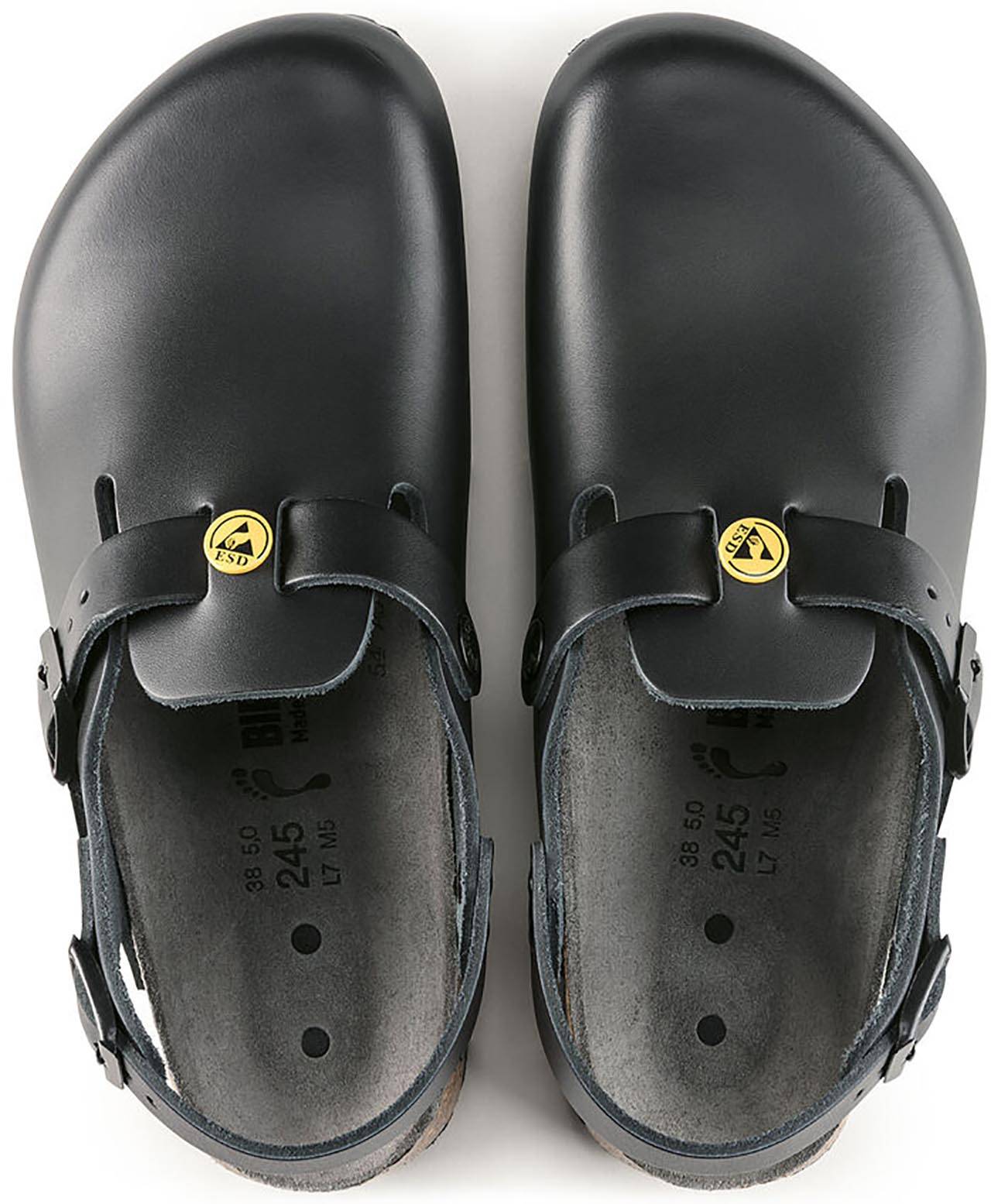 ESD Clog TOKIO ESD Naturleder 61400, schwarz, normal, 45