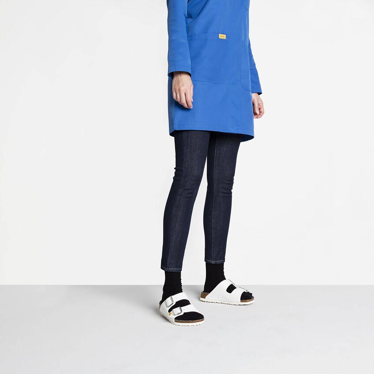 ESD Sandale ARIZONA ESD Birko-Flor 89418, weiss, schmal, 38