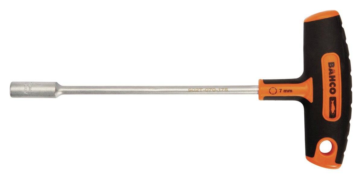 Steckschlüssel für Sechskantschrauben mit T-Griff, 7 mm x 160 mm