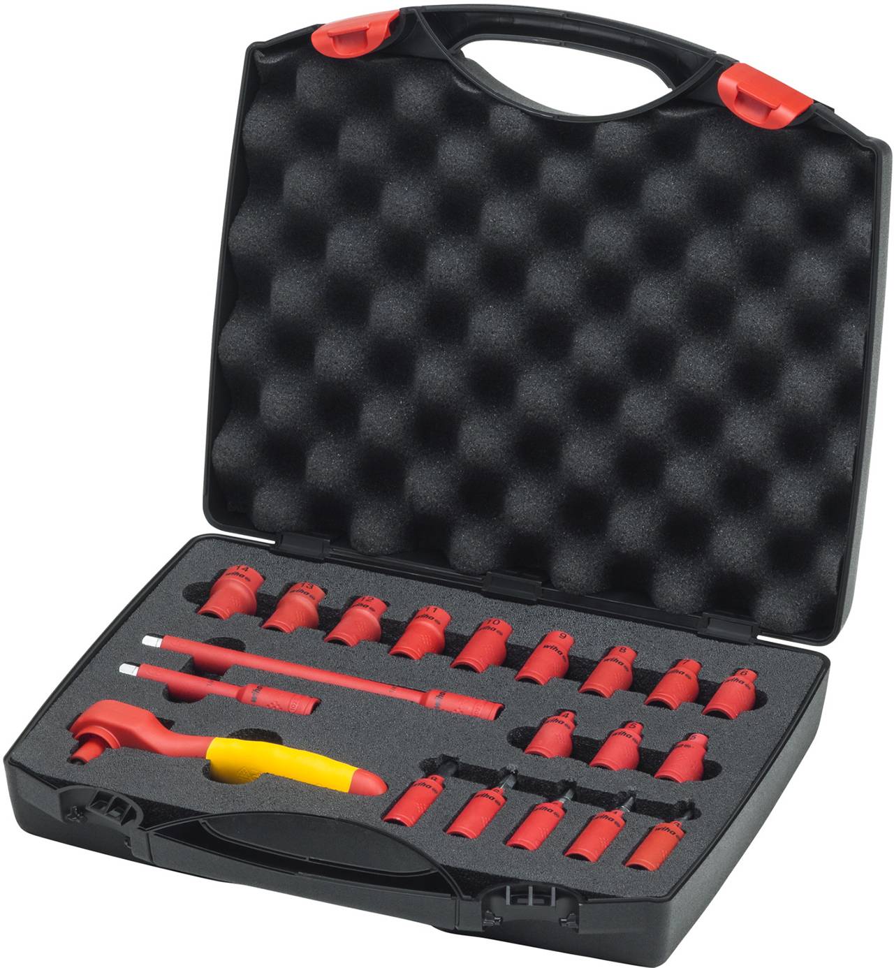 Wiha 7209NK2001 Ratschenschlüssel Set isoliert 1/4Zoll21-teilig