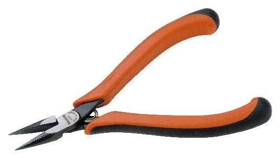 Spitzzange, ergo, glatte Greifflächen, 135 mm