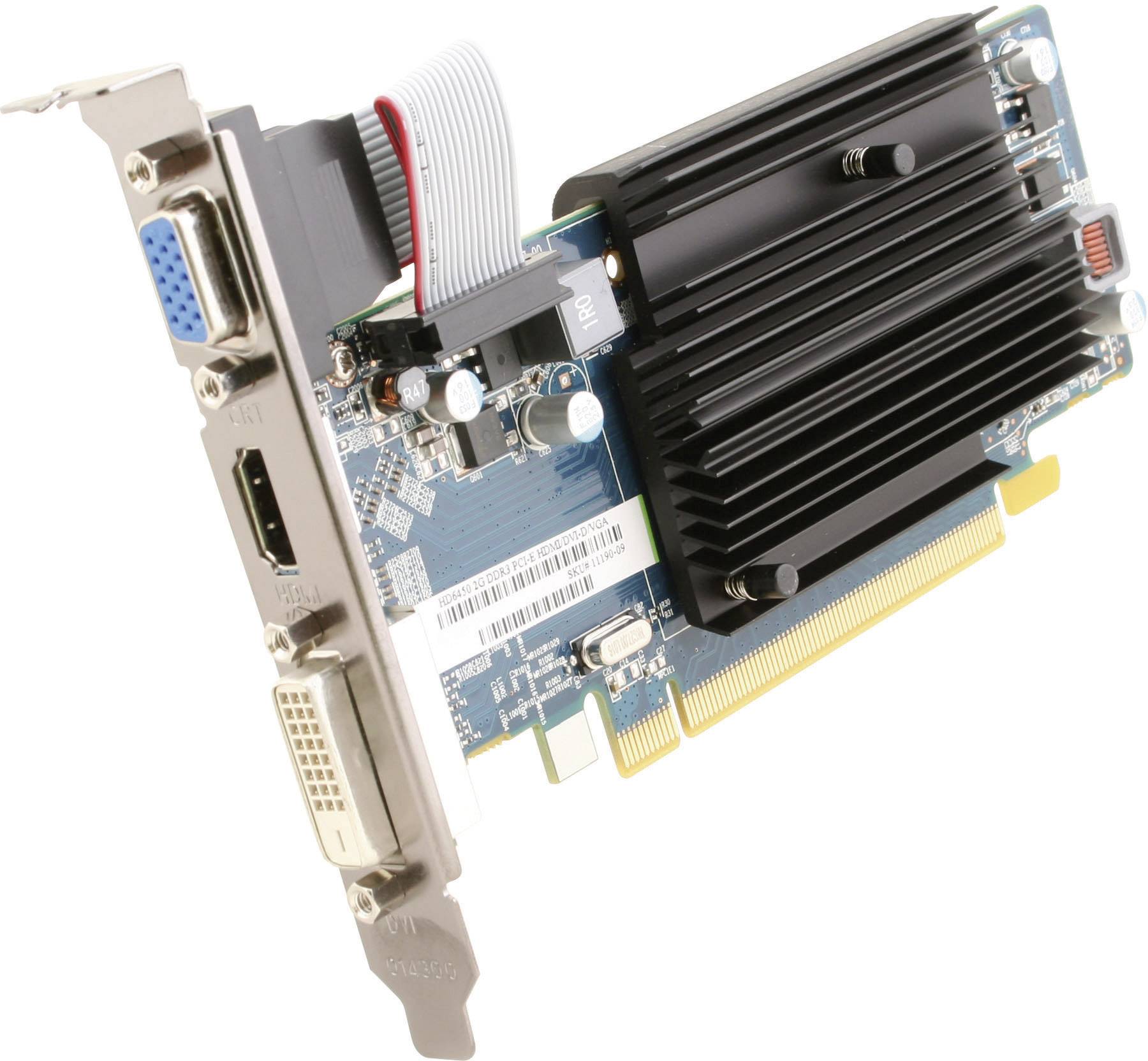 Sapphire Grafikkarte AMD Radeon HD6450 2GB DDR3-RAM PCIe x16 DVI, VGA, HDMI®