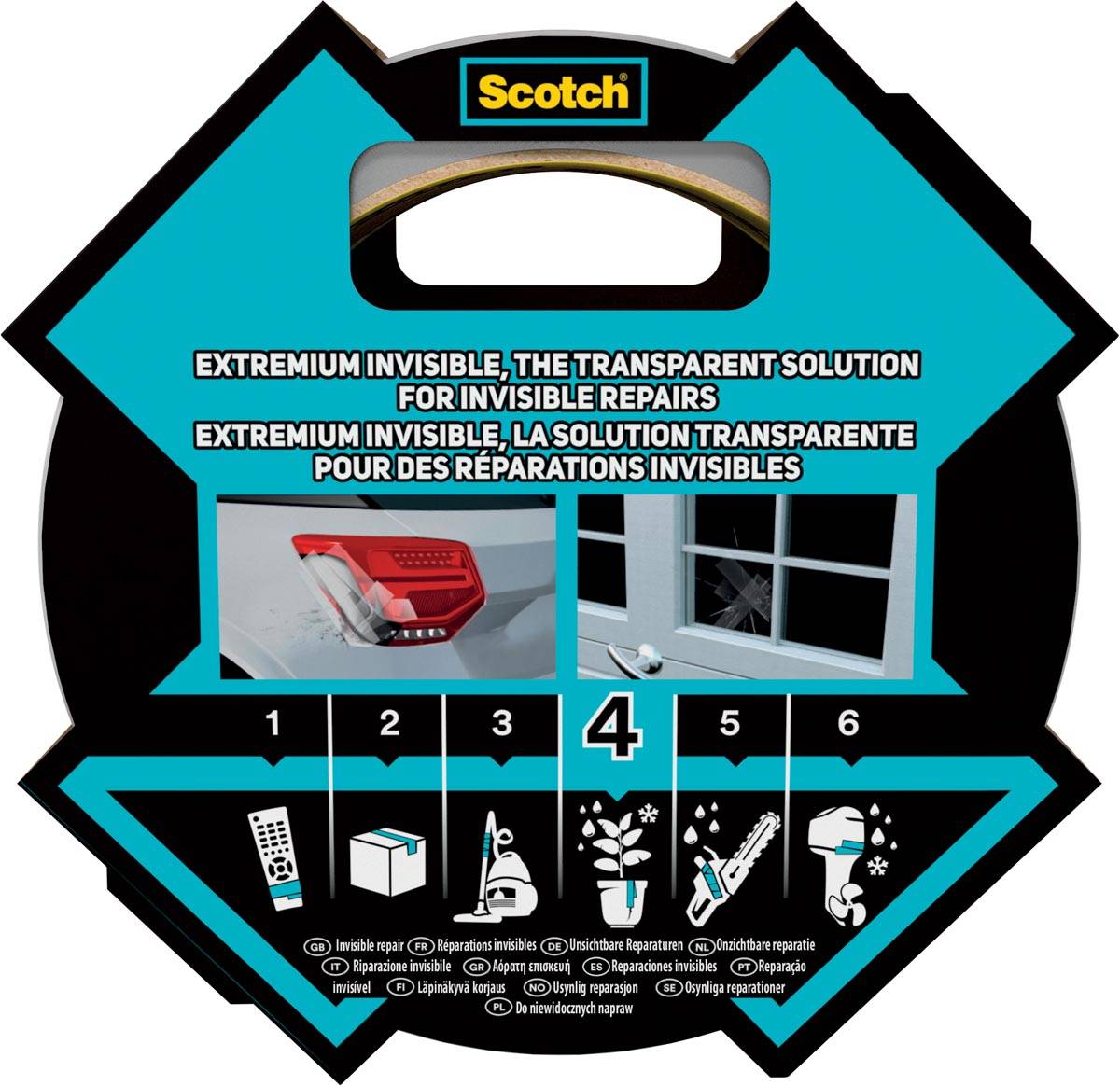 3M Extremium, Transparent, Reparatur, Versiegelung, UV-beständig, 25 m, 48 mm, 1 Stück(e)