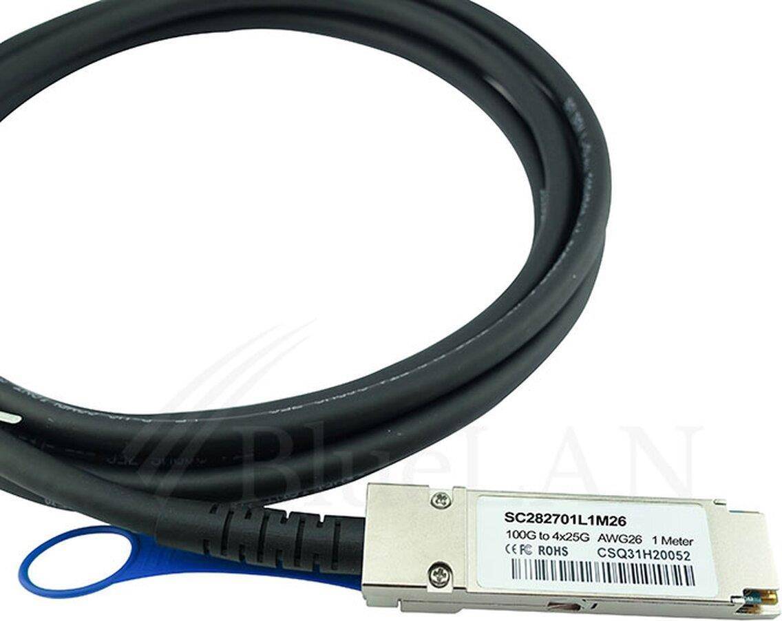 BLUEOPTICS - CBL-NTWK-0932-Q4S3M kompatibles BlueLAN QSFP28 DAC SC282701L3M26