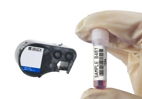 Laboretiketten mit Laminat, Polyester, weiß, M510, BMP51 & M511, 25,4 x 66,68 mm, M5-75-461