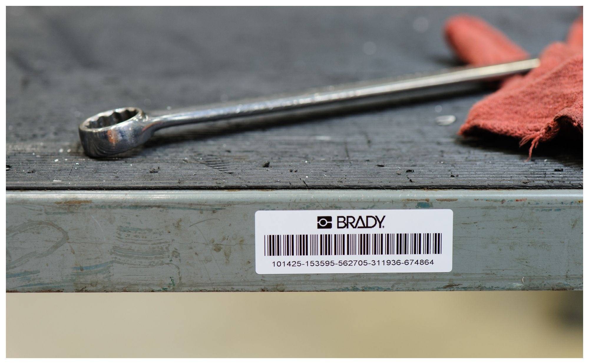 Polyester-Endlosband weiß glänzend, 25,4 mm x 7,62 m, M410/BMP41/M510/BMP51/M511, M4C-1000-422