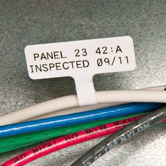 Brady Corporation M5-01-425-FT Fähnchen Polypropylen Schwarz auf weiss matt 30.00 x 10.00 mm