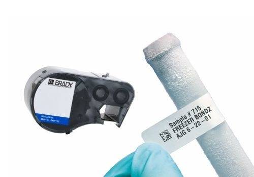 kältebeständige Labor-Etiketten, FreezerBondz, weiß, rund, Ø 9,53 mm, M4-82-492