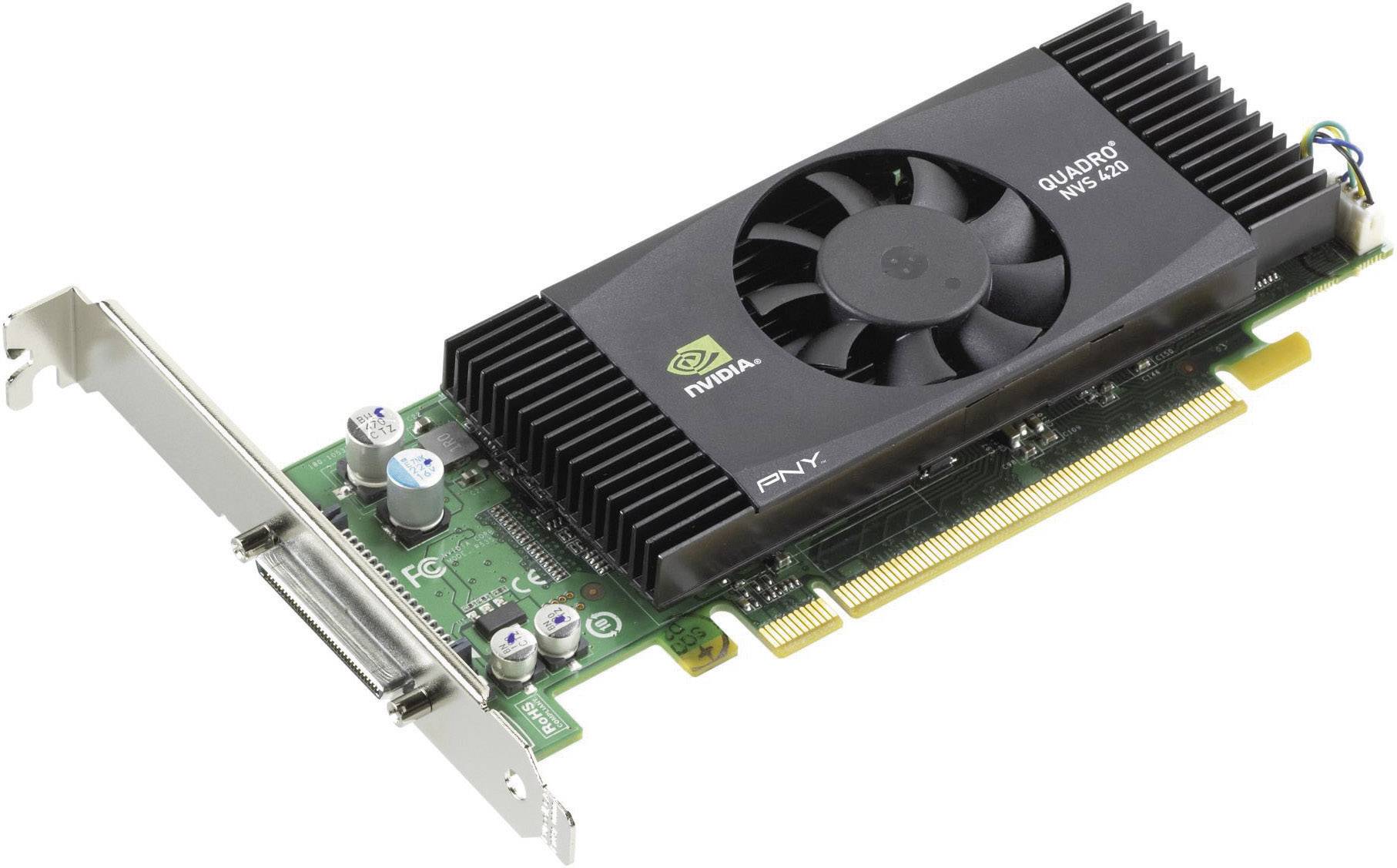 PNY Workstation-Grafikkarte Nvidia Quadro NVS 420 512 MB DDR3-RAM PCIe x16 DVI
